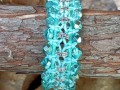 bracciale a macrame menta lavorazione