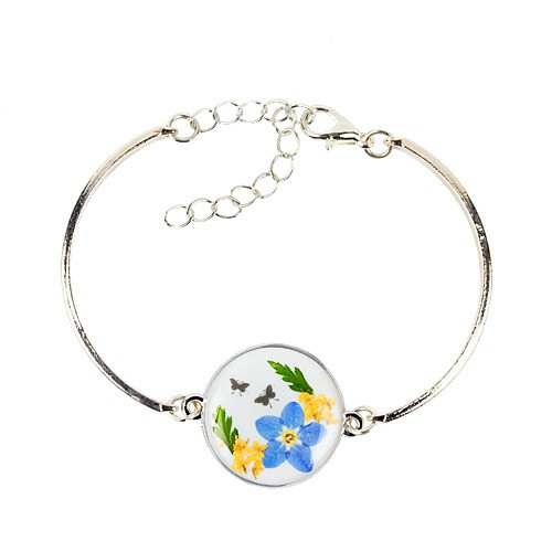 bracciale in resina myosotis