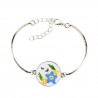 bracciale in resina myosotis