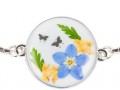 bracciale in resina myosotis particolare
