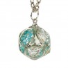 collana in resina cubo particolare
