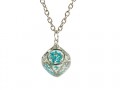 collana in resina cubo variante argento