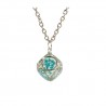 collana in resina cubo variante argento
