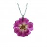 collana in resina rosa