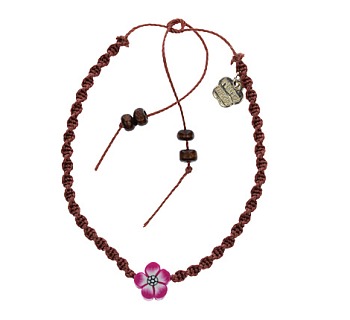 Bracciale Portafortuna In Macramè Fatto A Mano (Germania) - Regolabile Con Ciondolo Barchetta Argento - Confezione Regalo
