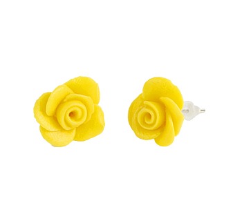 orecchini in pasta polimerica rose